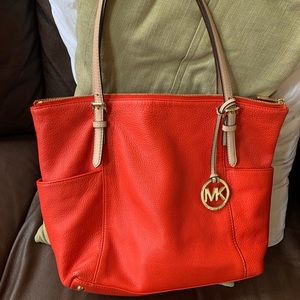 Red Michael Kors Shoulder Bag